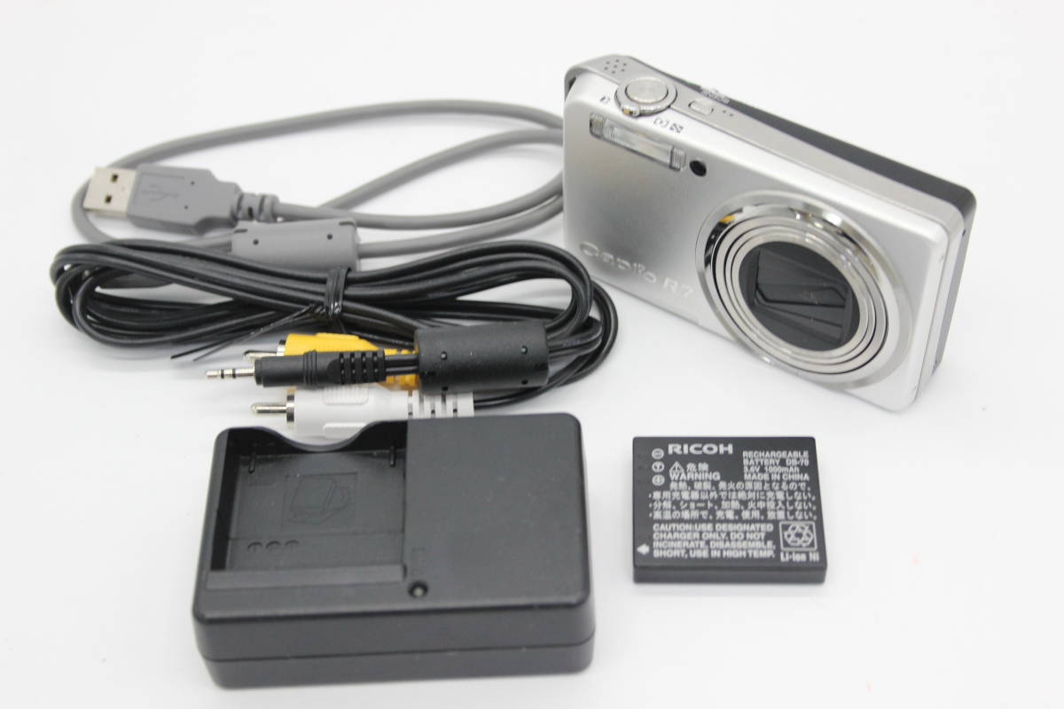 【返品保証】 リコー Ricoh Caplio R7 7.1x バッテリー チャージャー付き コンパクトデジタルカメラ s4841