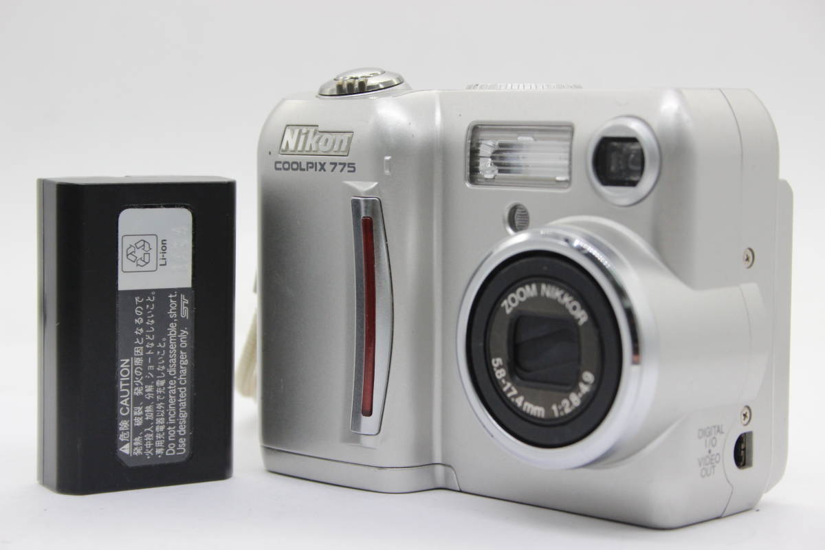 【返品保証】 ニコン Nikon Coolpix E775 バッテリー付き コンパクトデジタルカメラ s4888