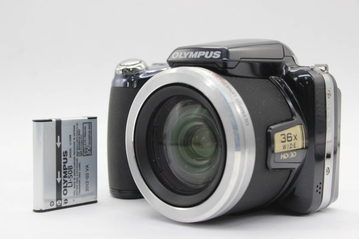 【返品保証】 オリンパス Olympus SP-810UZ ブラック 36x Wide バッテリー付き コンパクトデジタルカメラ s5353