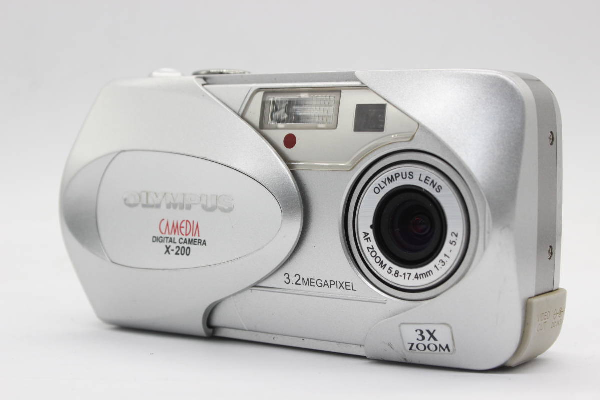 【返品保証】 【便利な単三電池で使用可】オリンパス Olympus CAMEDIA X-200 3x コンパクトデジタルカメラ s5357