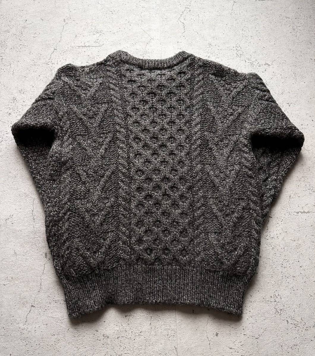 ENGLAND製 “ JOHN COOPER ” C/N ARAN CABLE KNIT ORIGINAL イギリス製 ジョンクーパー アラン ケーブルニット オリジナル ウール_画像8