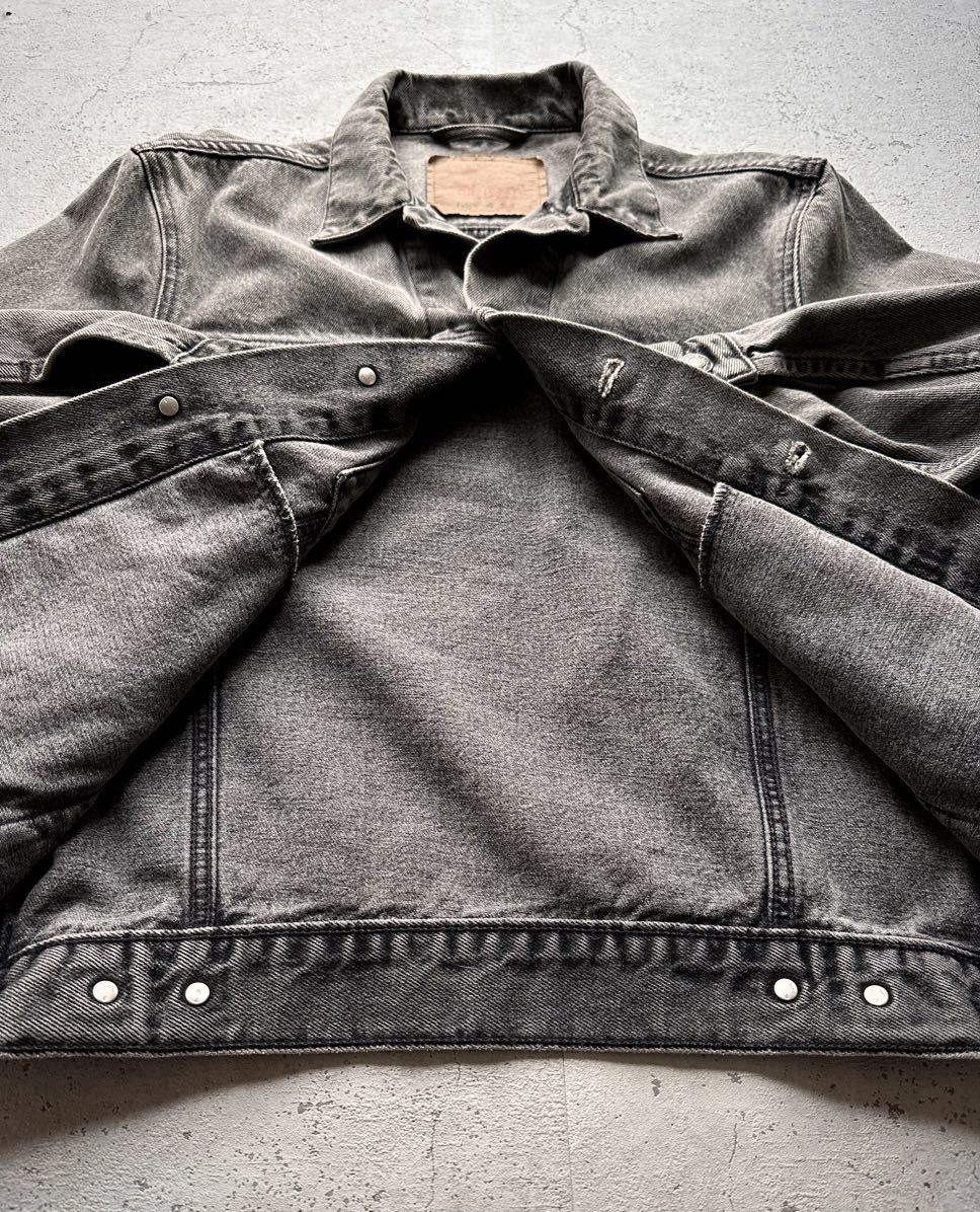 90s EURO “ LEVI’S ” 70503 BLACK DENIM JACKET OLD VINTAGE ユーロ リーバイス ブラックデニムジャケット オールド ビンテージ_画像7