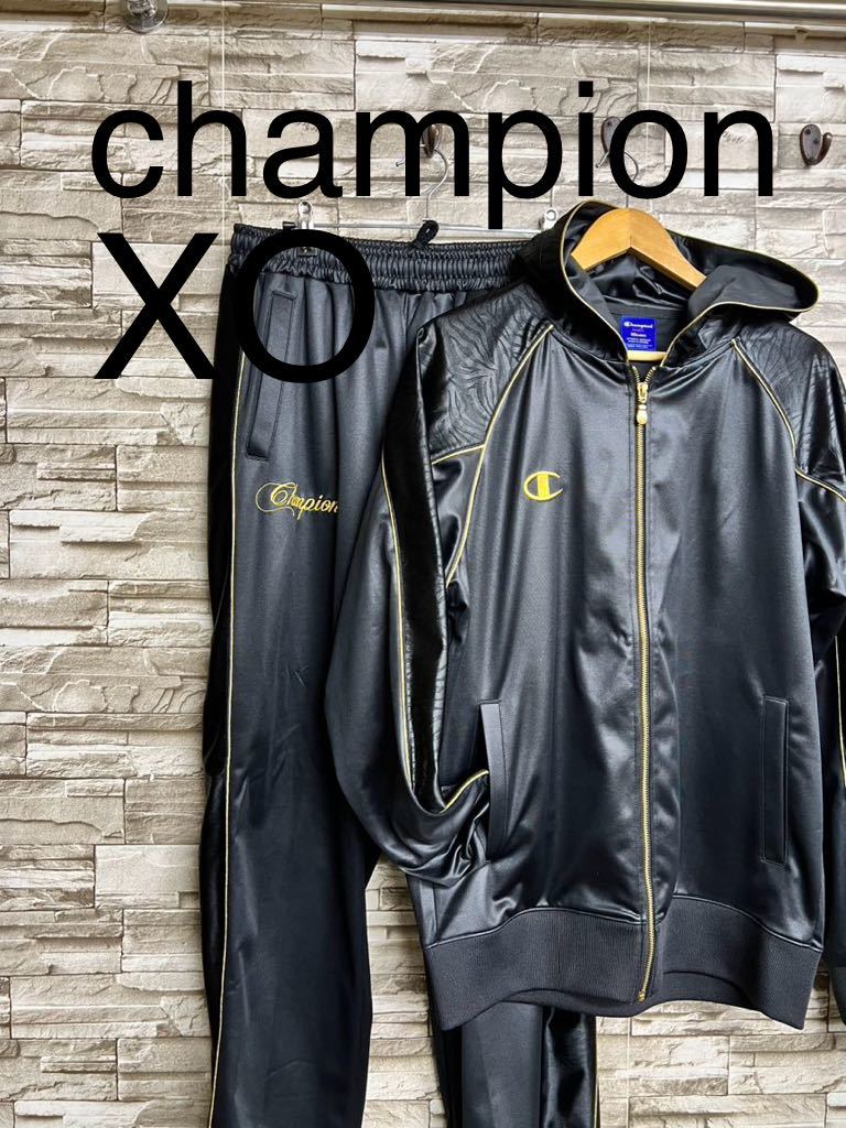 champion チャンピオン ジャージ XO セットアップ ブラック _画像1