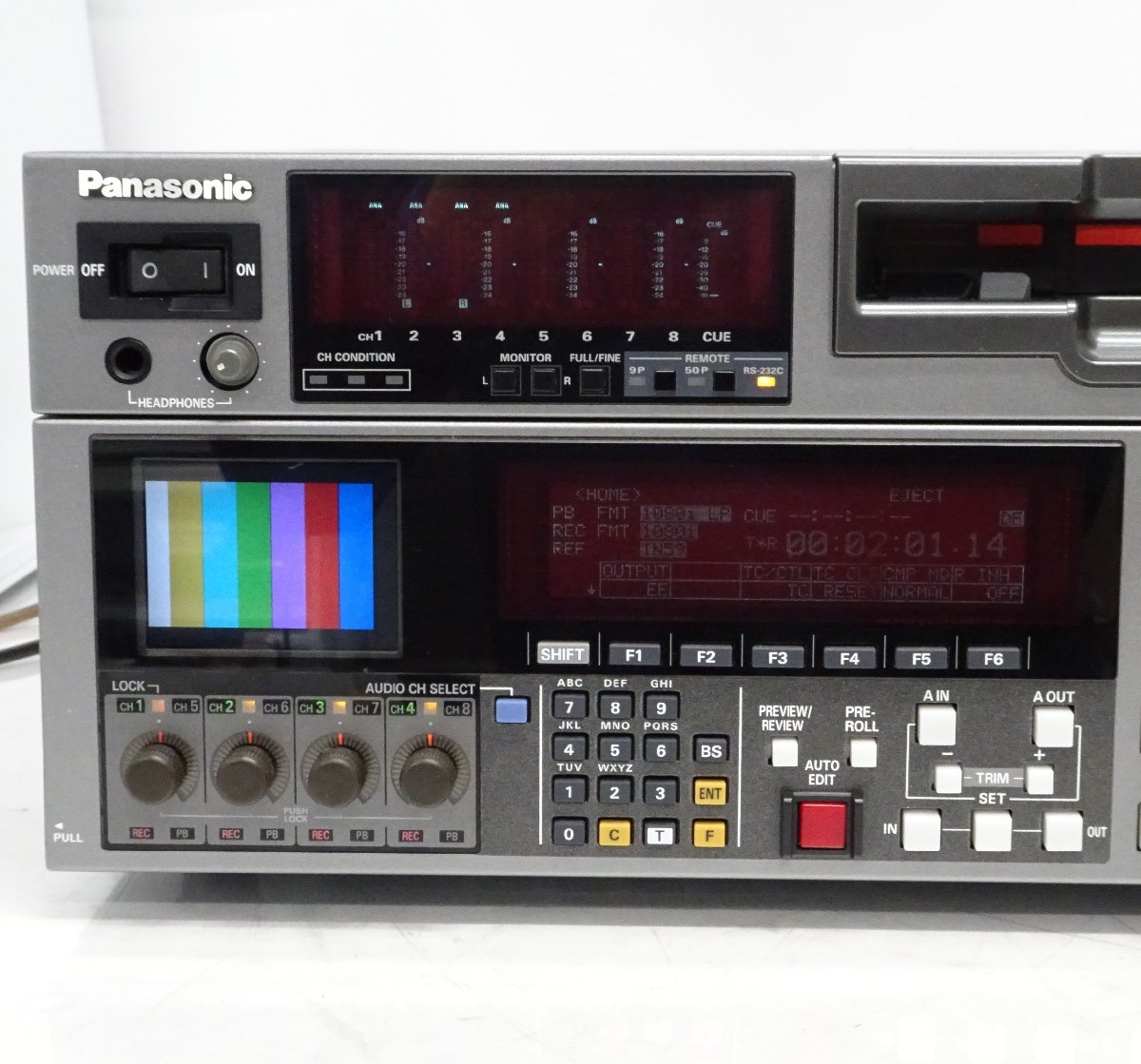Panasonic AJ-HD1700 DVCPRO HD магнитофон [ б/у / жидкокристаллический . часть дефект / работа OK/Drum-r 531H]#387127