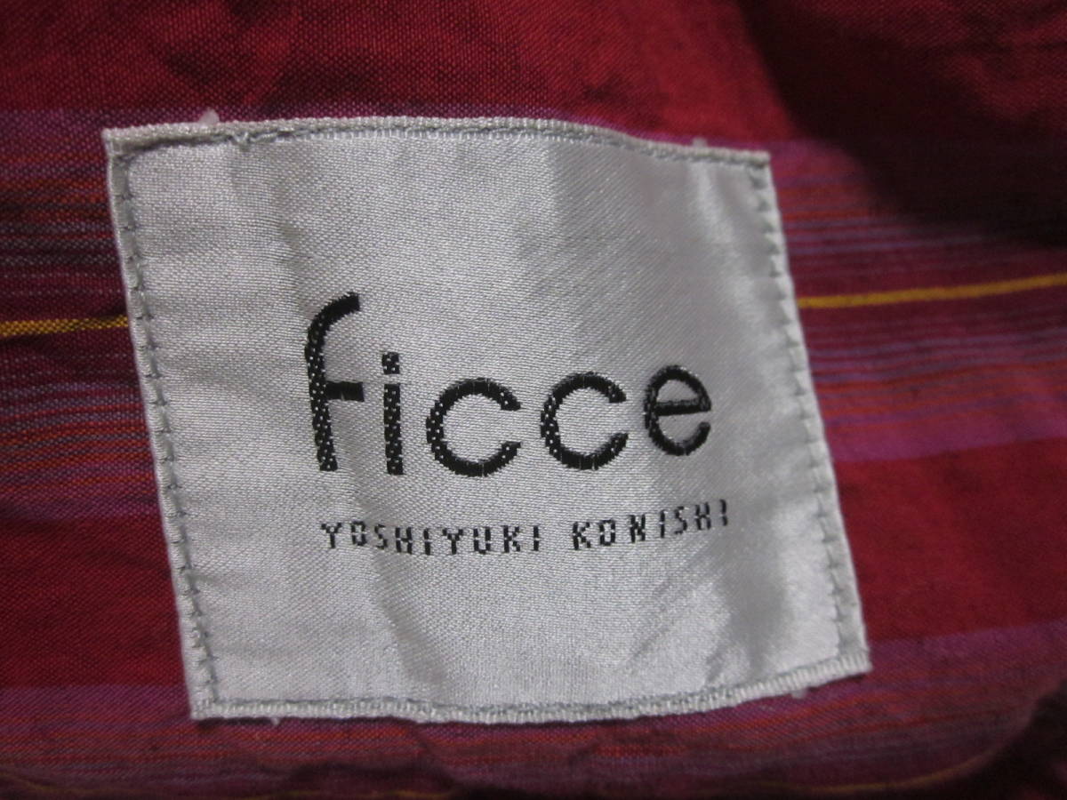 ★★★【 4/1・大幅値下げ 】新品タグ付き未使用品・FICCE UOMO フィッチェ・ウオーモ：アンコンデザインジャケット：サイズ F：送料無料_メーカータグ部