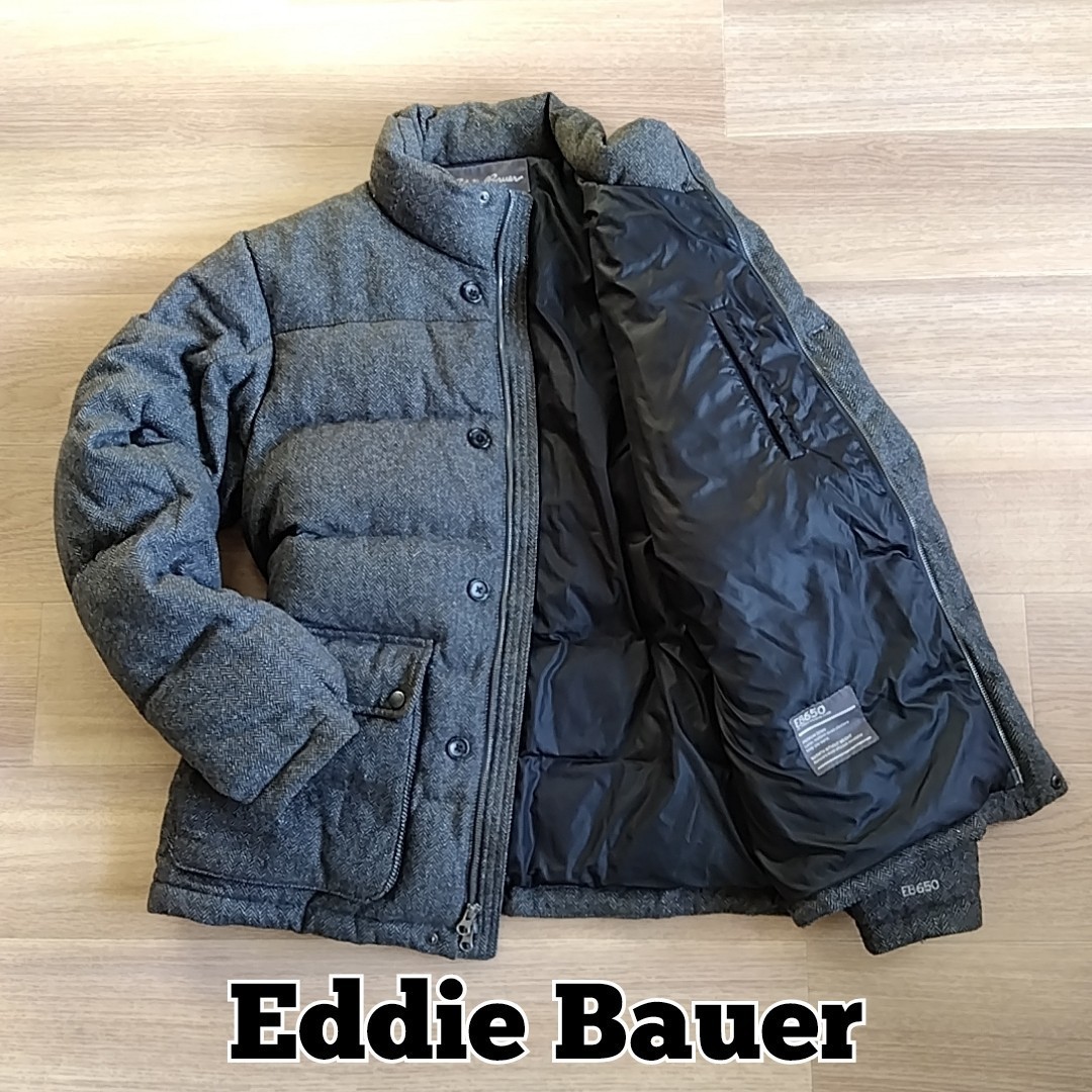Eddie Bauer　ダウンジャケット　650 フィルパワー EB650　FILL POWER 　メンズ　サイズL　エディバウアー　肉厚_画像1