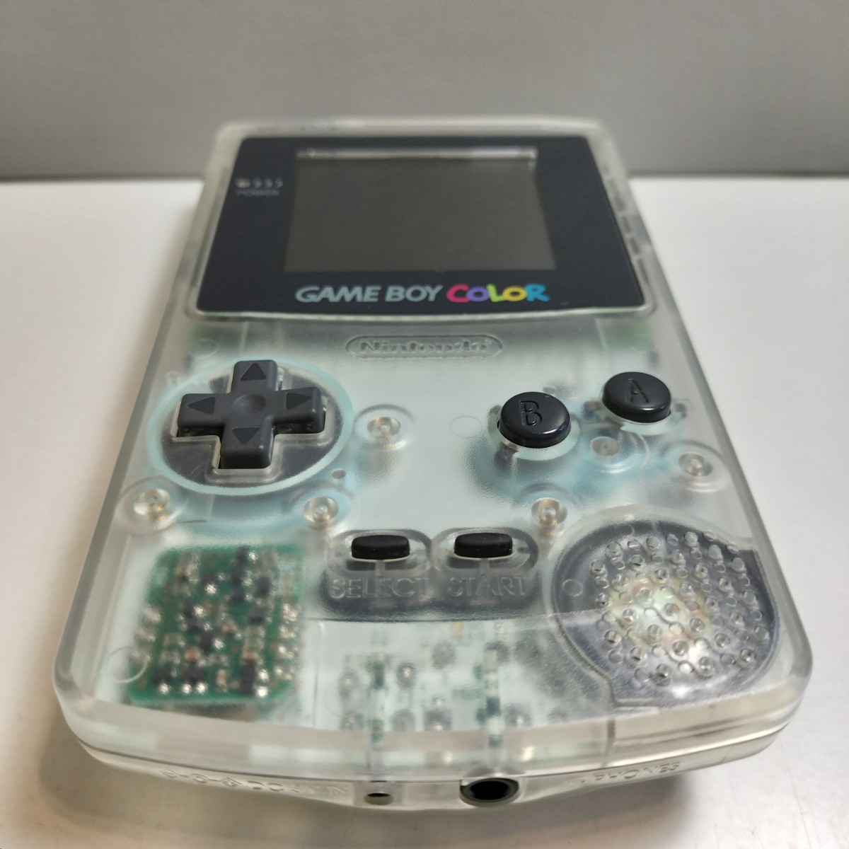 ジャンク品 Nintendo 任天堂 GAMEBOY COLOR ゲームボーイカラー クリア 本体 GBC 箱 説明書_画像7