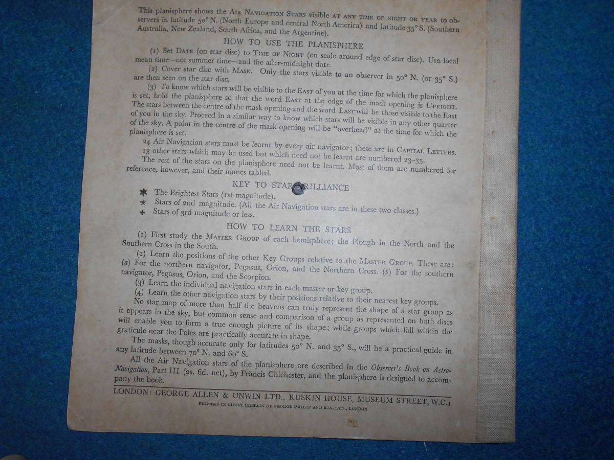 即決1931年『チィチェスター南北星座早見盤』天球図、天文暦学書、星図、宇宙天体観測Astronomy, Star map, Planisphere, Celestial atlas 商品細節| Yahoo! JAPAN Auction | One Map by 即決1931年『チィチェスター南北星座早見盤』天球図、天文暦学書、星図、宇宙天体観測Astronomy, Star map, Planisphere, Celestial atlas 商品細節| Yahoo! JAPAN Auction | One Map by