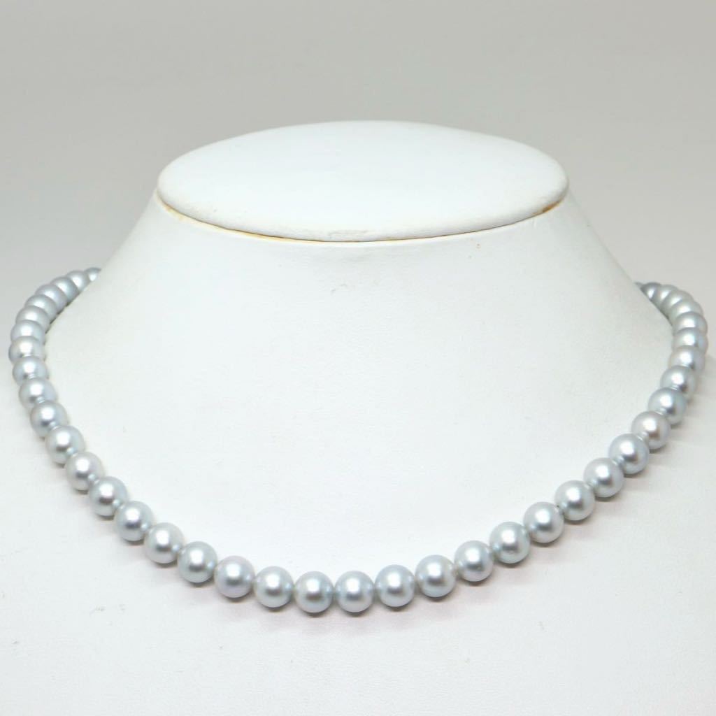 TASAKI(田崎真珠)良質!!《アコヤ本真珠ネックレス》D 7.0-7.5mm珠 34.3g 43cm pearl necklace jewelry EB0/EB0_画像2