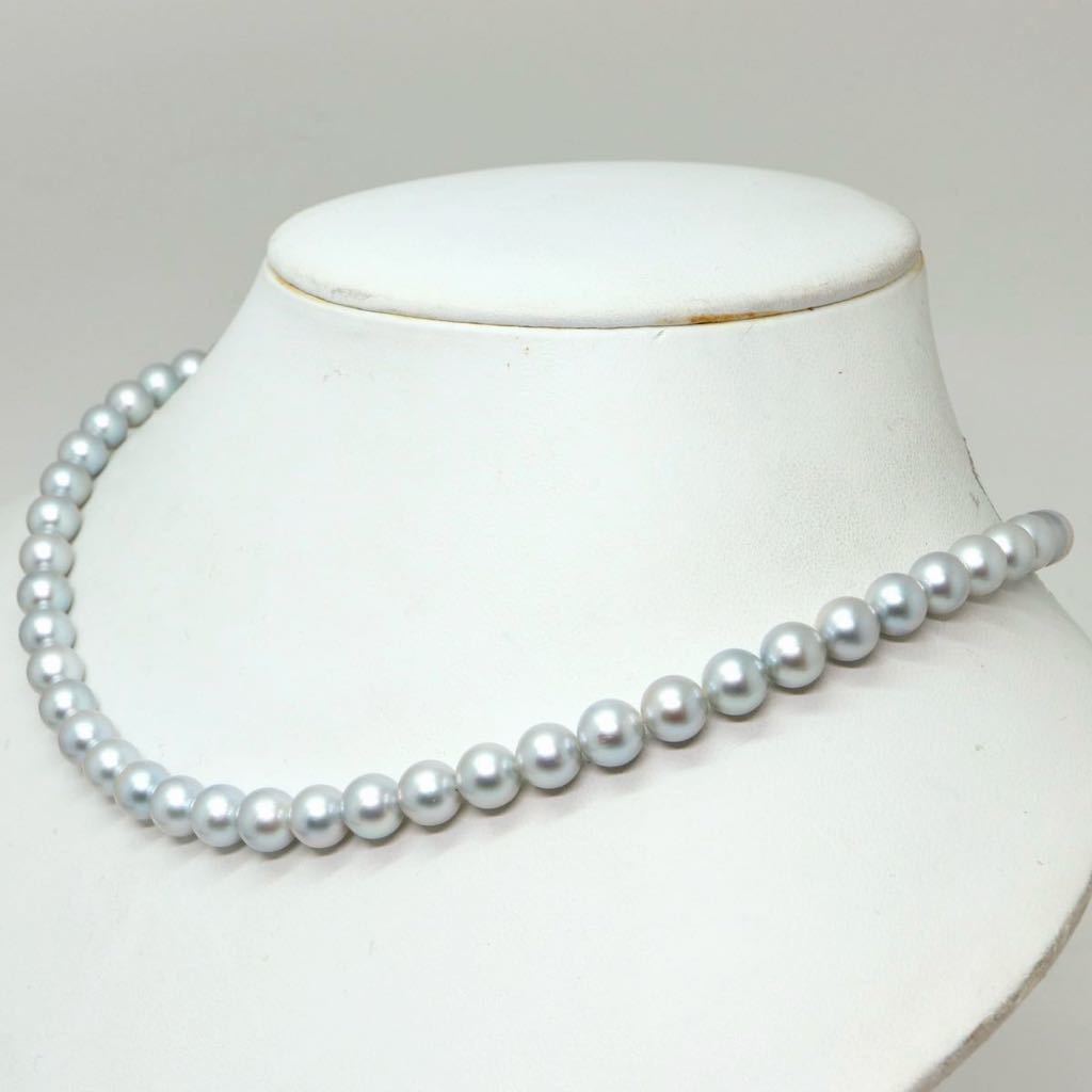 TASAKI(田崎真珠)良質!!《アコヤ本真珠ネックレス》D 7.0-7.5mm珠 34.3g 43cm pearl necklace jewelry EB0/EB0_画像3