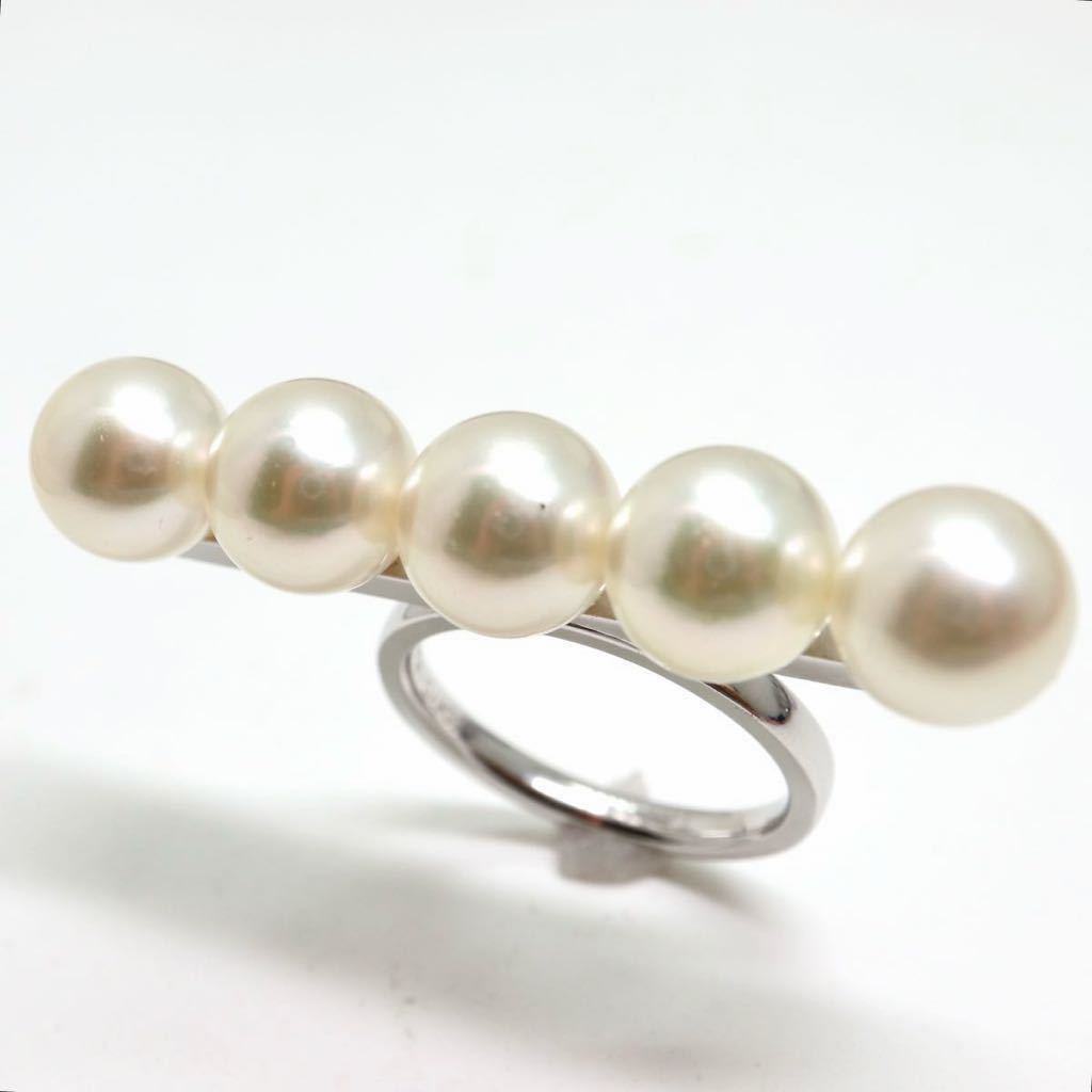 TASAKI(田崎真珠)美品!!大珠!!《K18(750) アコヤ本真珠リング》D 9.3g 12号 指輪 ring pearl パール jewelry ジュエリー FB7/FB7_画像3