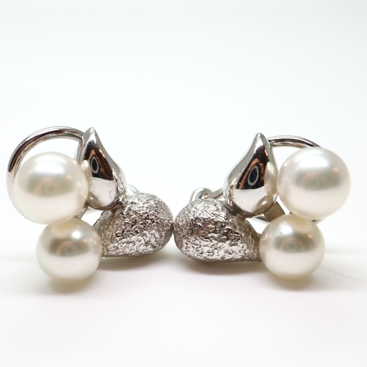 MIKIMOTO (ミキモト)《K18 アコヤ本真珠 ピアス兼イヤリング》D 7.7g パール pearl earring pierce ジュエリー jewelry EE3/EE3_画像6