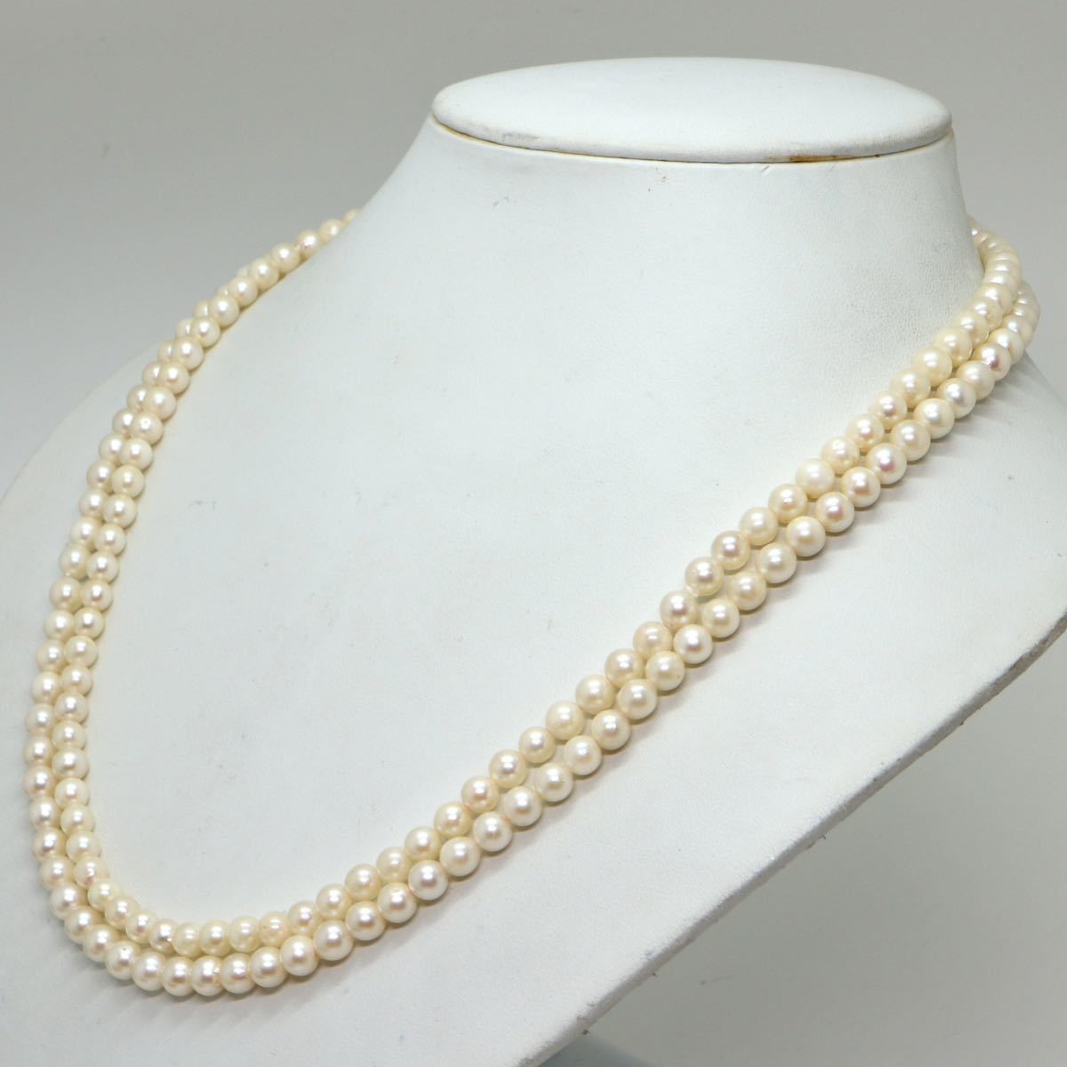 ソーティング付き!!《アコヤ本真珠ロングネックレス》D 5.5-6.0mm珠 49.8g 106.5cm pearl necklace ジュエリー jewelry DE0/EA0_画像3