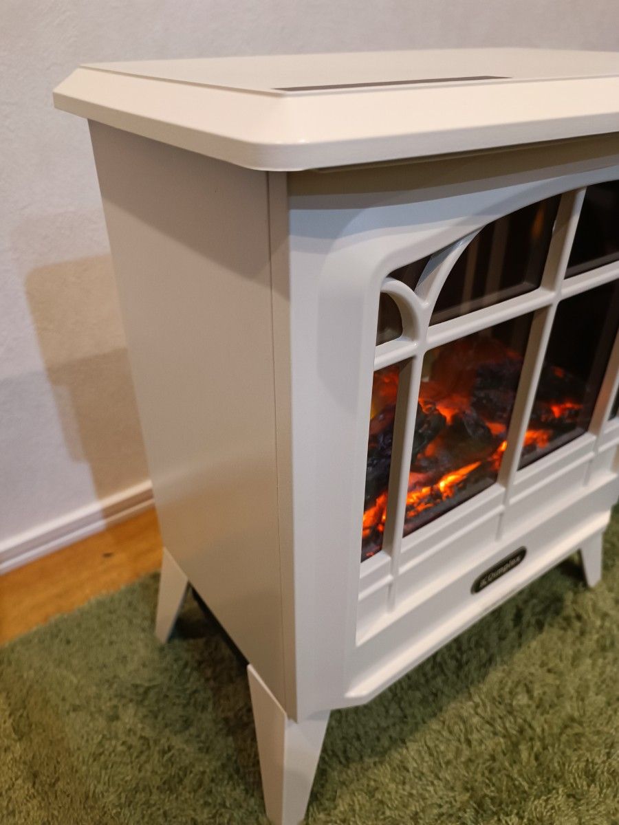 ディンプレックス 電気暖炉 ホワイト DNK12WJ 美品 箱無し Dimplex 暖炉 ヒーター 炎 電気暖炉 ファンヒーター ホワイト 白
