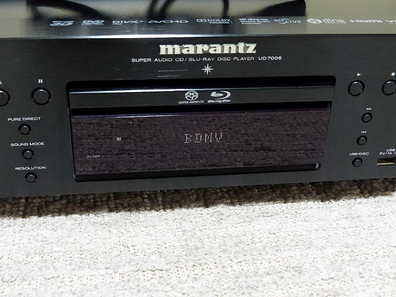 マランツのSACD/DVD/BD/CD/USBユニバーサルプレーヤー.UD7006です_画像5