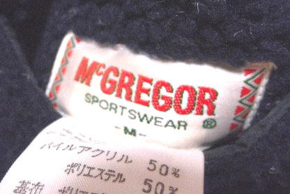 お得♪ 即決有　マクレガー　McGREGOR SPORTSWEAR　リバーシブル　タータンチェック×ネイビー　ジャンパー　上着　Ｍ　〒710_画像9