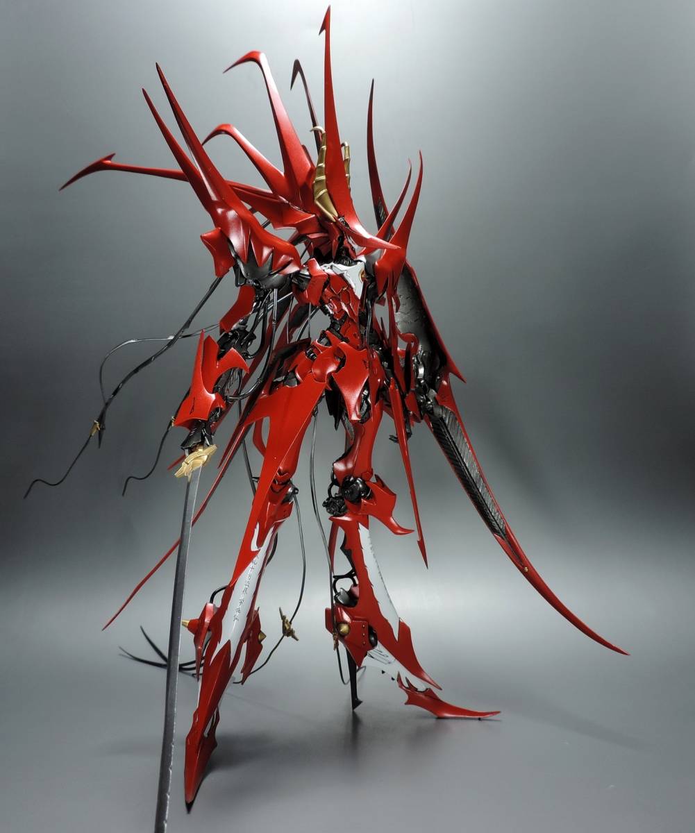 新版エンシー 改造完成品 FSS 1/100 TOYSPRESS ガレージキット 海洋堂 ファイブスター物語 （検索：焔星 WAVE WSC VOLKS IMS GTM）_画像5