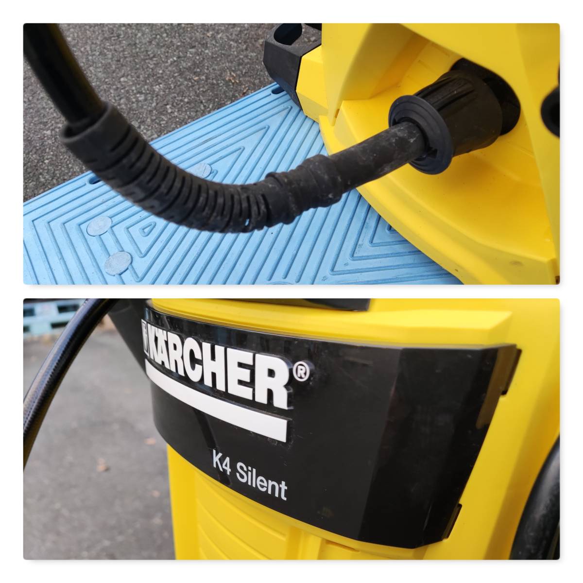  used Karcher 1.601-843.0 K4 high pressure washer silent Home kit 60Hz