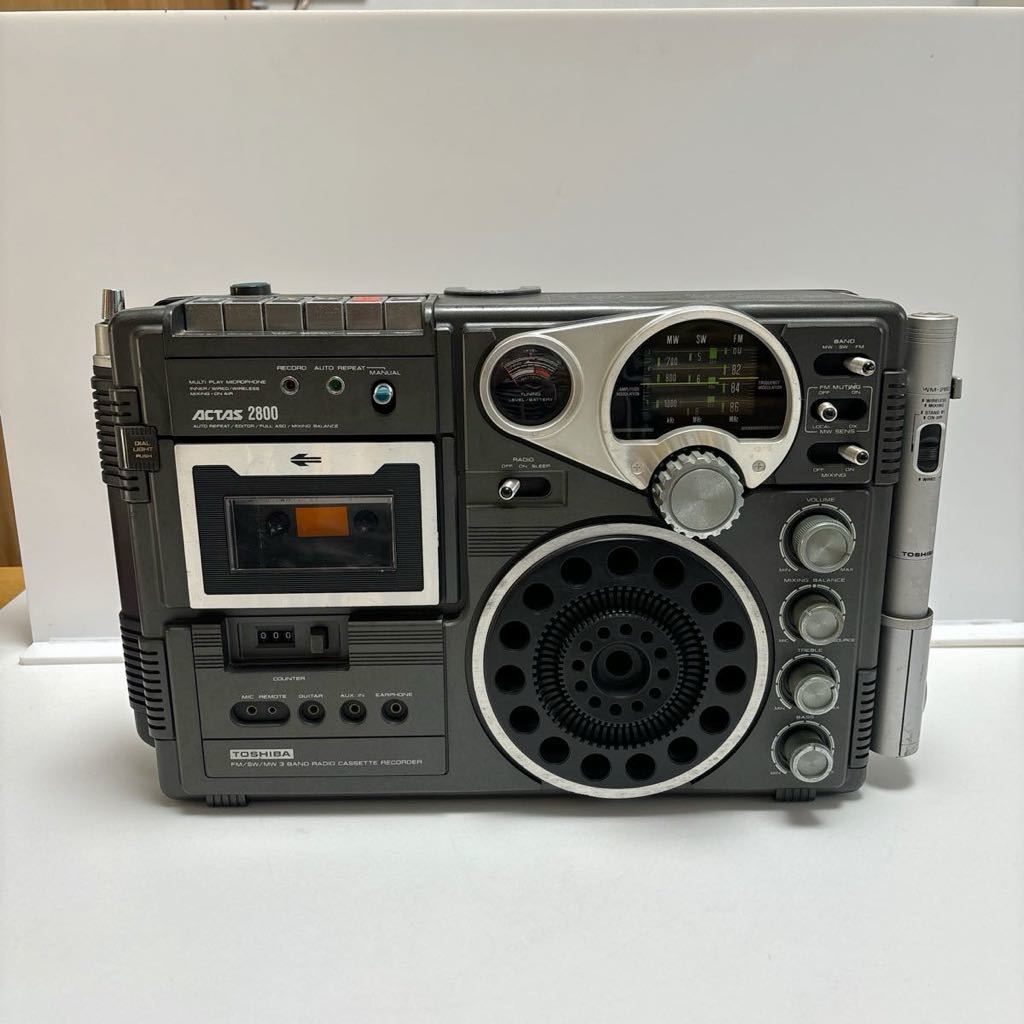 東芝TOSHIBA　RT-2800　ラジオカセットレコーダー　ACTAS 2800　_画像1