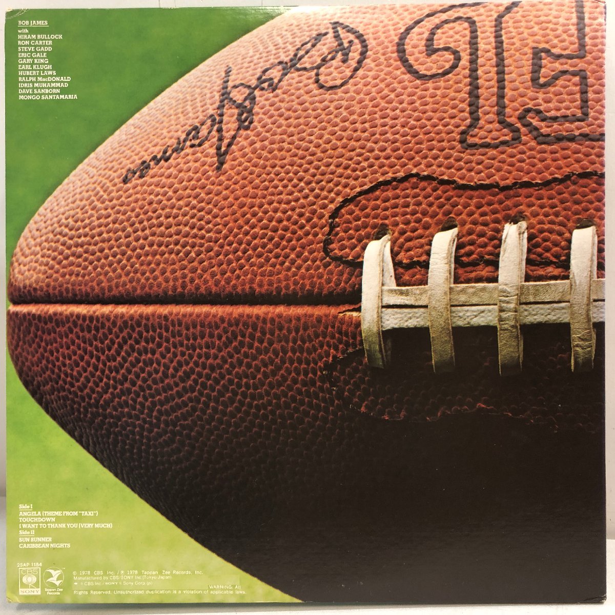 【MASTER SOUND LP】ボブ・ジェームス / タッチダウン TOUCHDOWN / BOB JAMES アール・クルーほか 帯 OBI 解説付 TAPPAN ZEE 25AP1184▲_画像9