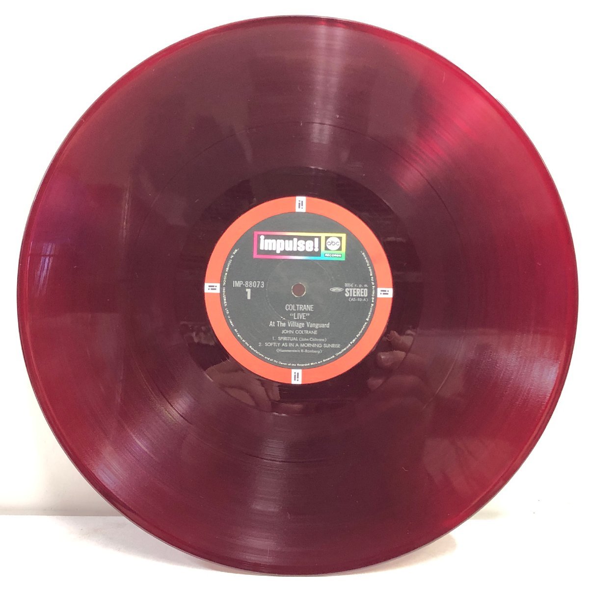 【赤盤カラーレコード LP】ジョン・コルトレーン / ライヴ・アット・ヴィレッジ・ヴァンガード / JOHN COLTRANE IMPULSE MP-88073▲_画像6