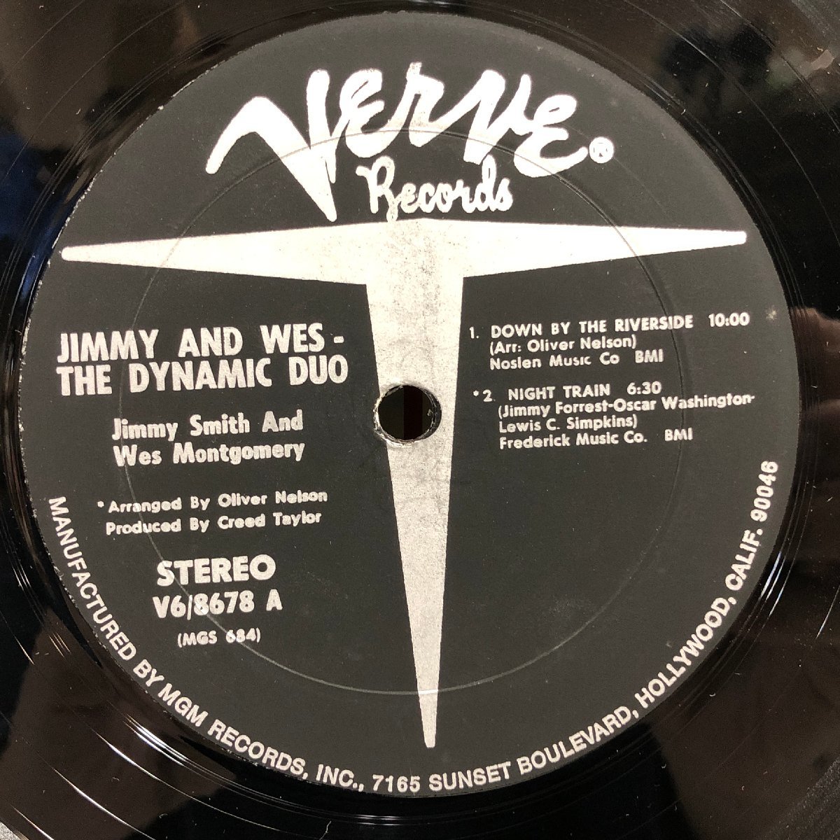 【US盤 LP】JIMMY SMITH & WES MONTGOMERY / THE DYNAMIC DUO / ジミー・スミス&ウエス・モンゴメリー / VAN GELDER刻印 VERVE V6-8678▲店_画像5