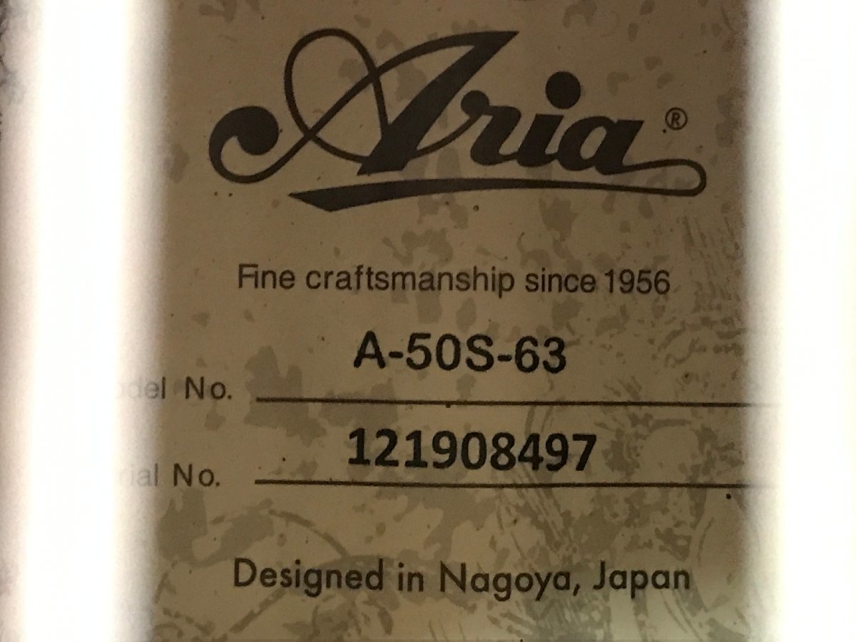 ARIA A-50S-63 クラシックギター 《目立つキズなし》 アリア ナイロン弦 ソフトケース付き ※引き取り可 ◆_画像4