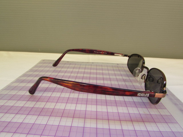 アイスクルーズ ICICLES ■ サングラス 　スモーク系レンズ ブラウン色フレーム 鼈甲風柄 Polarized Kona_画像9