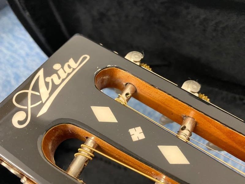 中古◆ ARIA SB-10G Guitar Banjo ◆ アリア ギターバンジョー 難有りのハードケース付属です♪_画像8