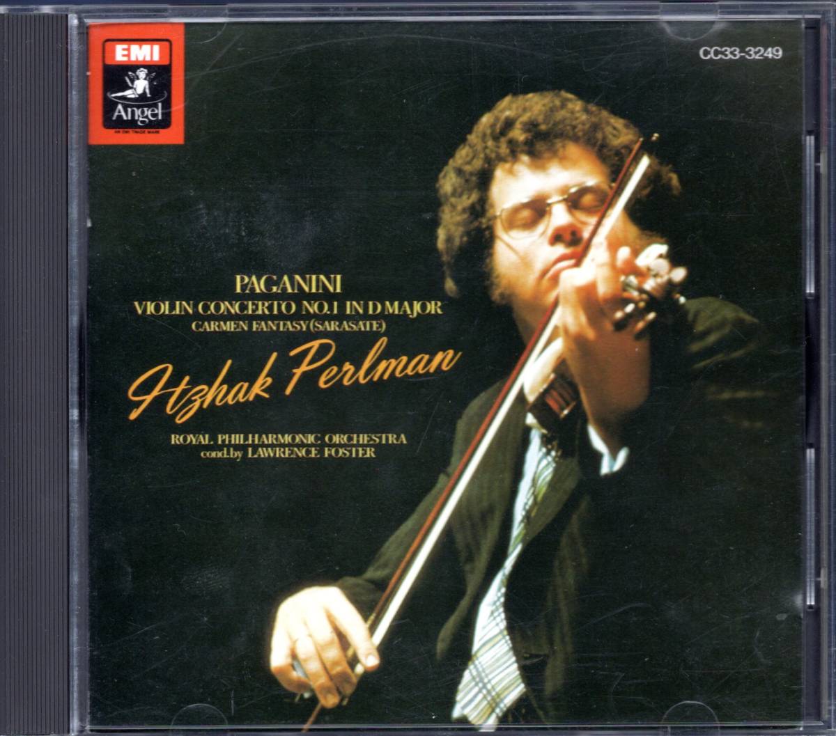 パールマン / パガニーニ　ヴァイオリン協奏曲第１番（初期国内盤/黒エンジェル/CC33-3249）_画像1