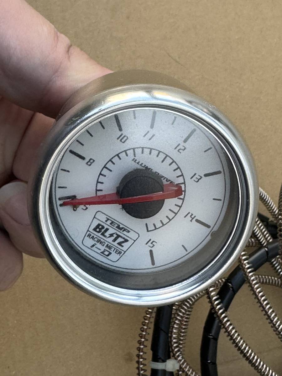 売り切り　送料込み　BLITZ ブリッツ　機械式　温度計　TEMP　52Φ 52パイ　メーター ホワイト_画像4