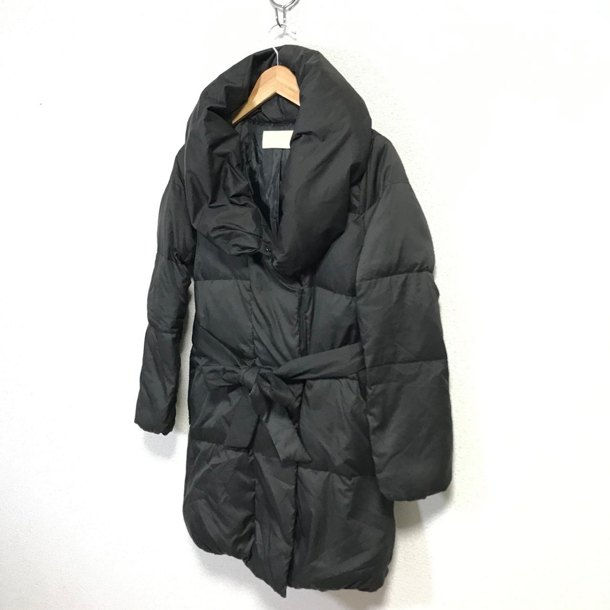 H6117dL BLACK BY MOUSSY ブラックバイマウジー サイズ1 (S位) ダウンコート ダウンジャケット ジャンパー ブラック 黒 レディース _画像3