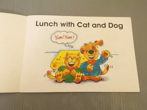 Ba4 00219 Lunch with Cat and Dog 1995 year CTP Creative Teaching pressInc. ( picture book only )
