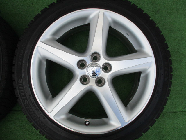 トヨタ純正 カルディナ ウイッシュ プリウス カローラツーリング 215/45R17 ブリザック バリ山 7J +45 PCD100 手渡し歓迎 (C2057)_画像8