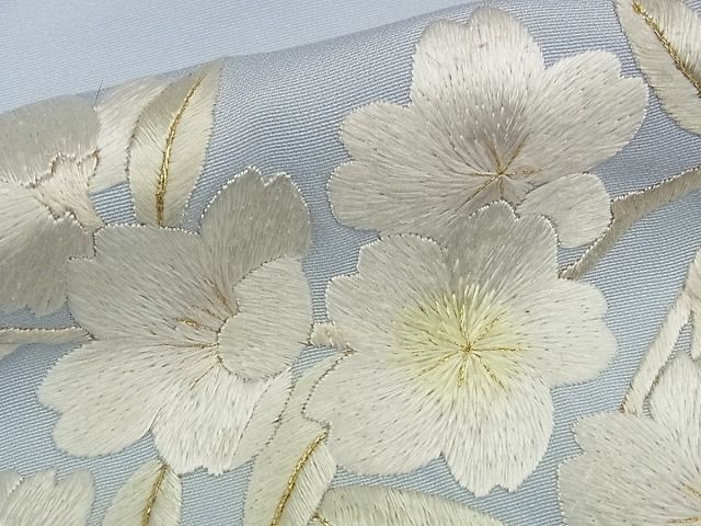 平和屋■最高級　訪問着　総刺繍　枝垂れ桜　金糸　逸品　未使用s8197_画像9