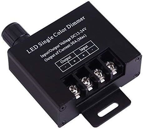 waves LED 調光器 ディマー スピードコントローラー PWM方式 薄型 DC12-24V 30A_画像2
