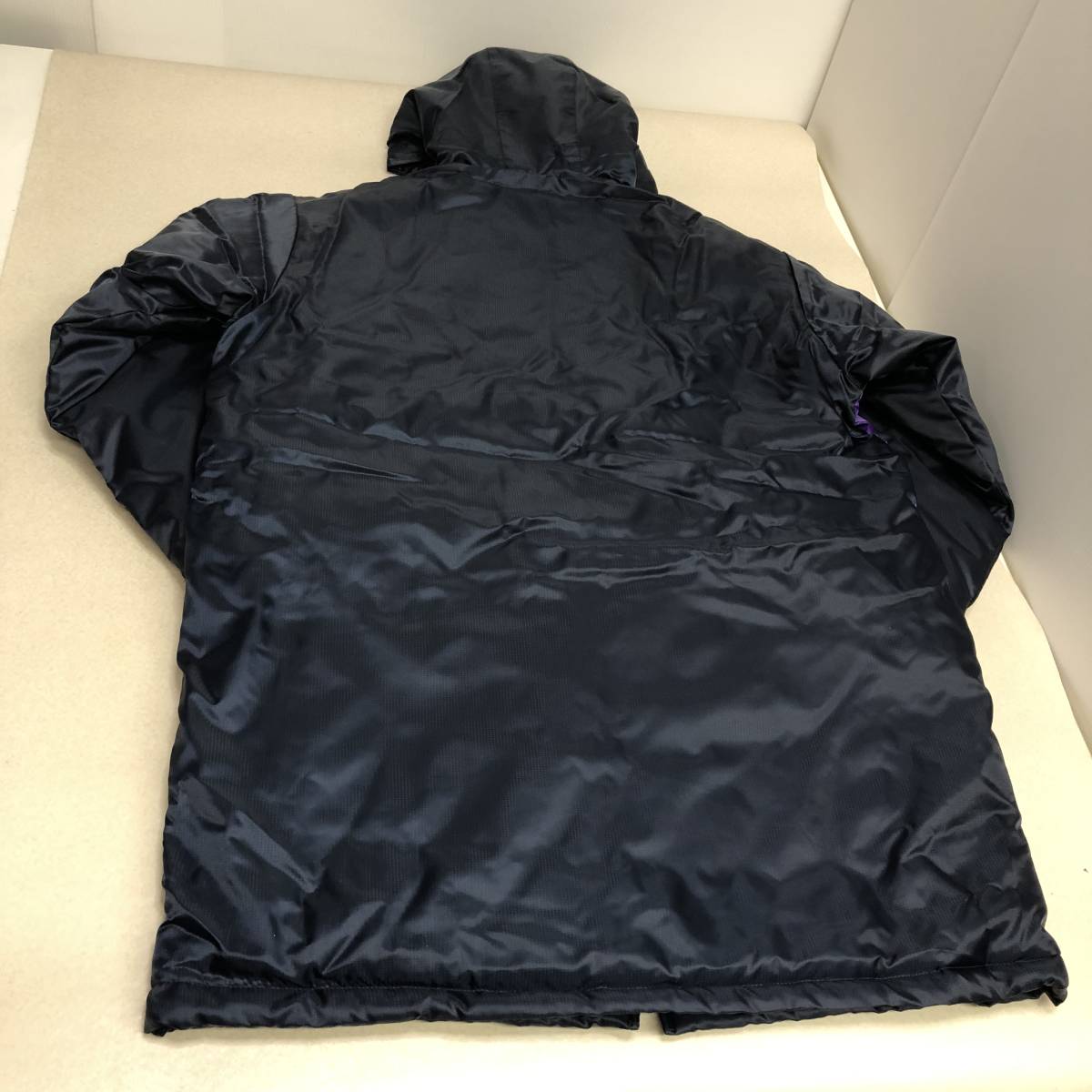 [.. newspaper MIZUNO cotton inside bench coat F men's protection against cold Mizuno navy purple ]