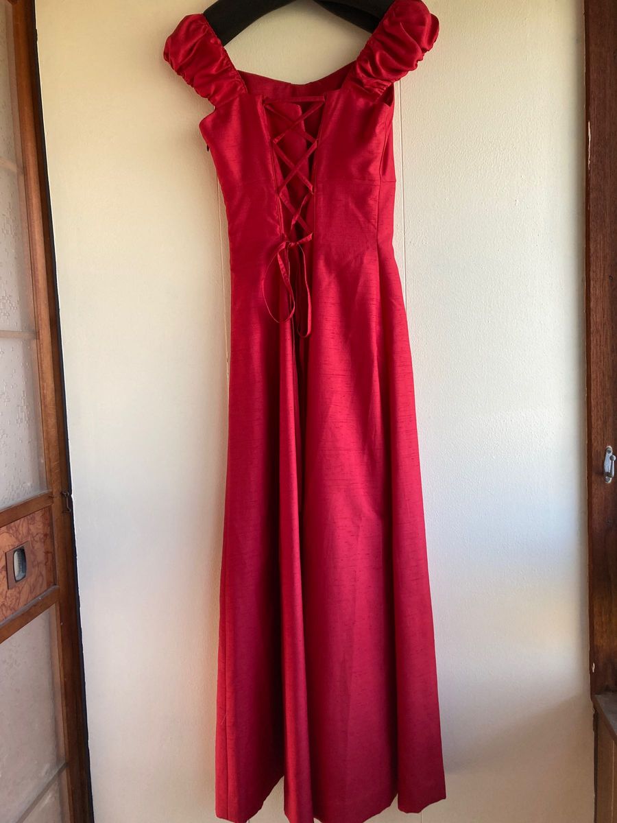 ロング ドレス ワンピース 赤
