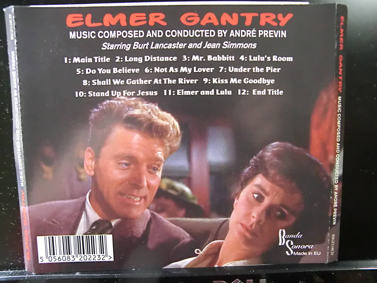 ANDRE PREVIN / ELMER GANTRY　エルマー・ガントリー　*ＣＤ　*アンドレ・プレヴィン_画像2