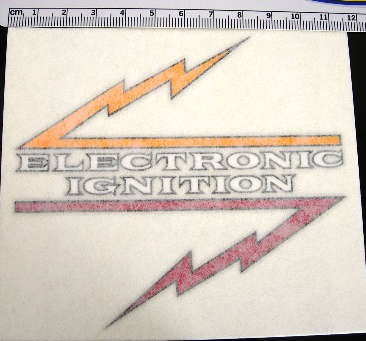 ★☆500SS H1 KA サイドカバー オイルタンク 用 デカール ステッカー Electronic Ignition 1969☆★エレキサイト 750SS カワサキKawasaki_画像1