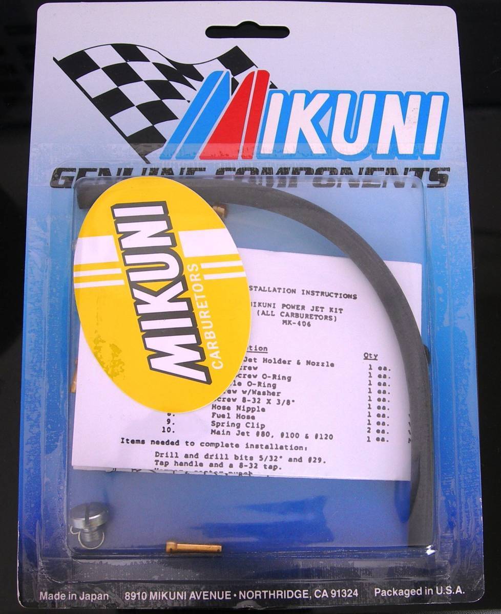 ★☆MIKUNIミクニVMキャブレター パワージェット kit☆★MK406 750SS500 マッハ H2 H1 RZ-R 250 350SS KH400 RD TZR RG-γ NSR ２スト_画像1