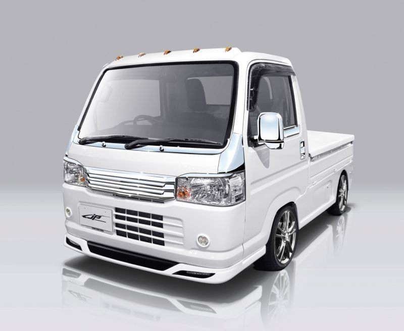 ホンダ HA8/HA9 アクティ フロントスポイラー（LED付）無塗装 軽トラ エアロ パーツ 軽トラック_画像2