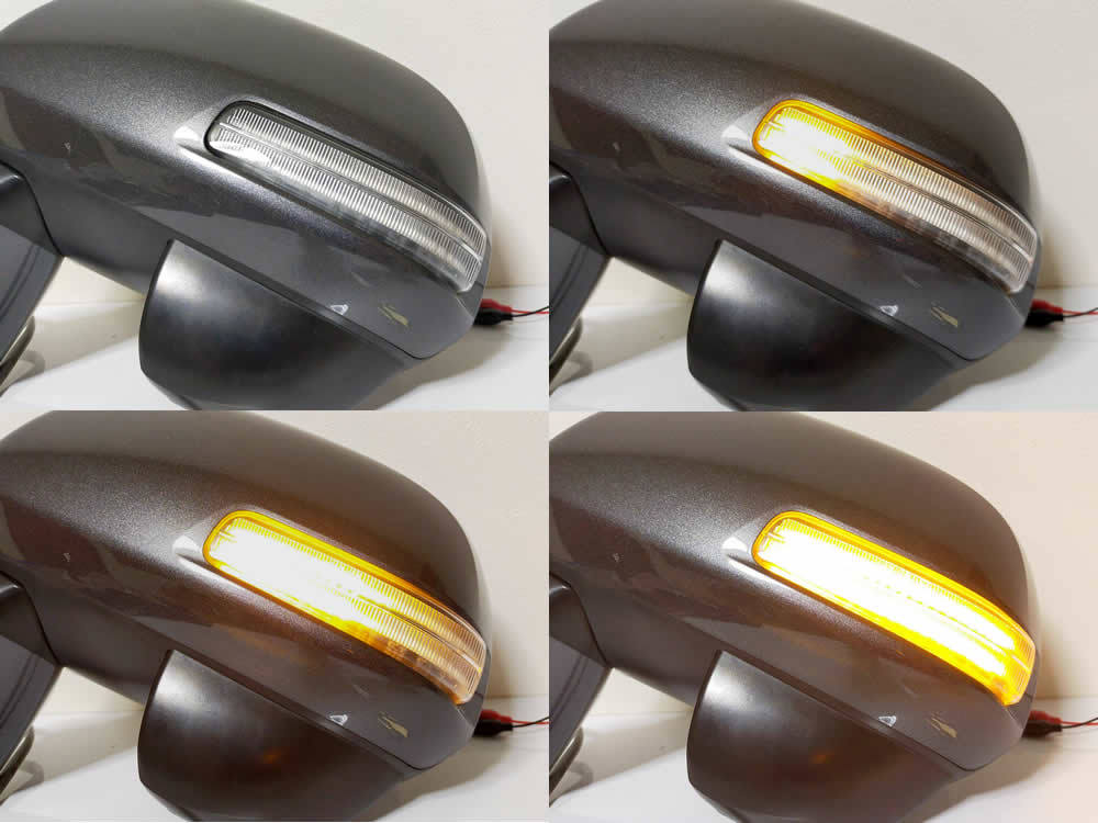 01 トヨタ 切替 流れる ⇔ 点滅 LED ドア ミラー ウインカー レンズ スモーク シーケンシャル NOAH ノア VOXY ヴォクシー 70系 ZRR7# 純正_画像2