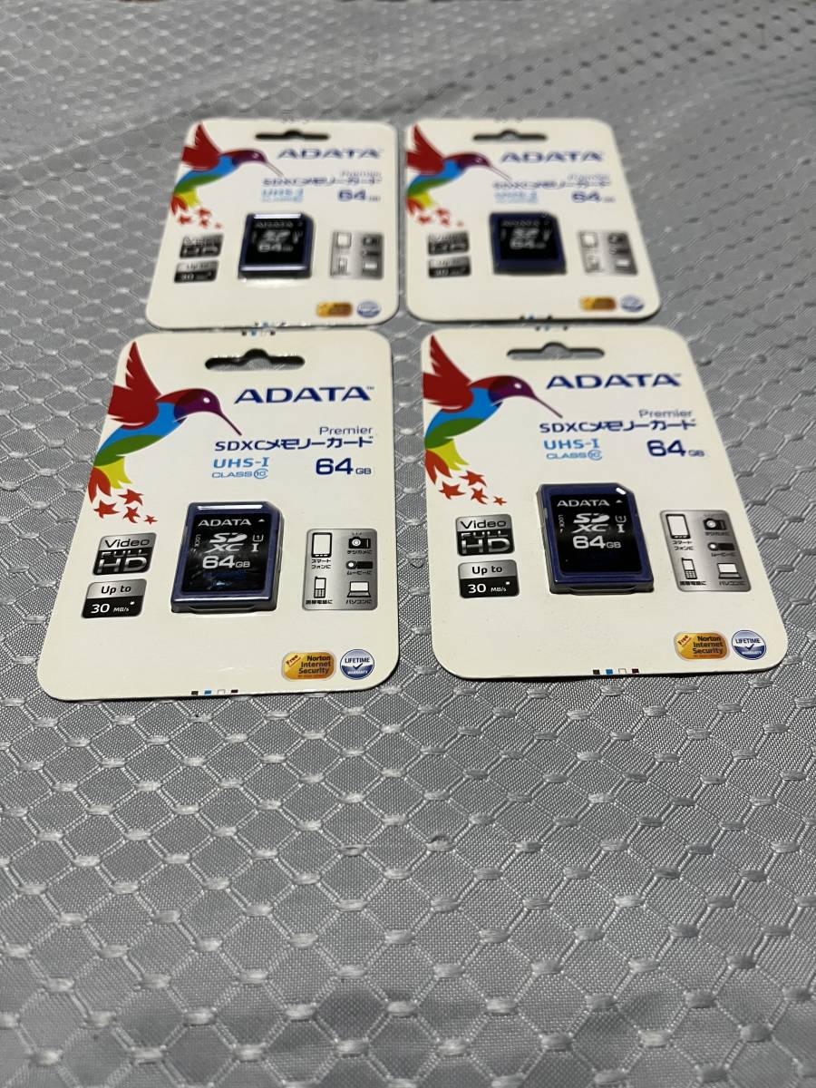 未開封新品　ADATA SDXC メモリーカード　64GB_画像1