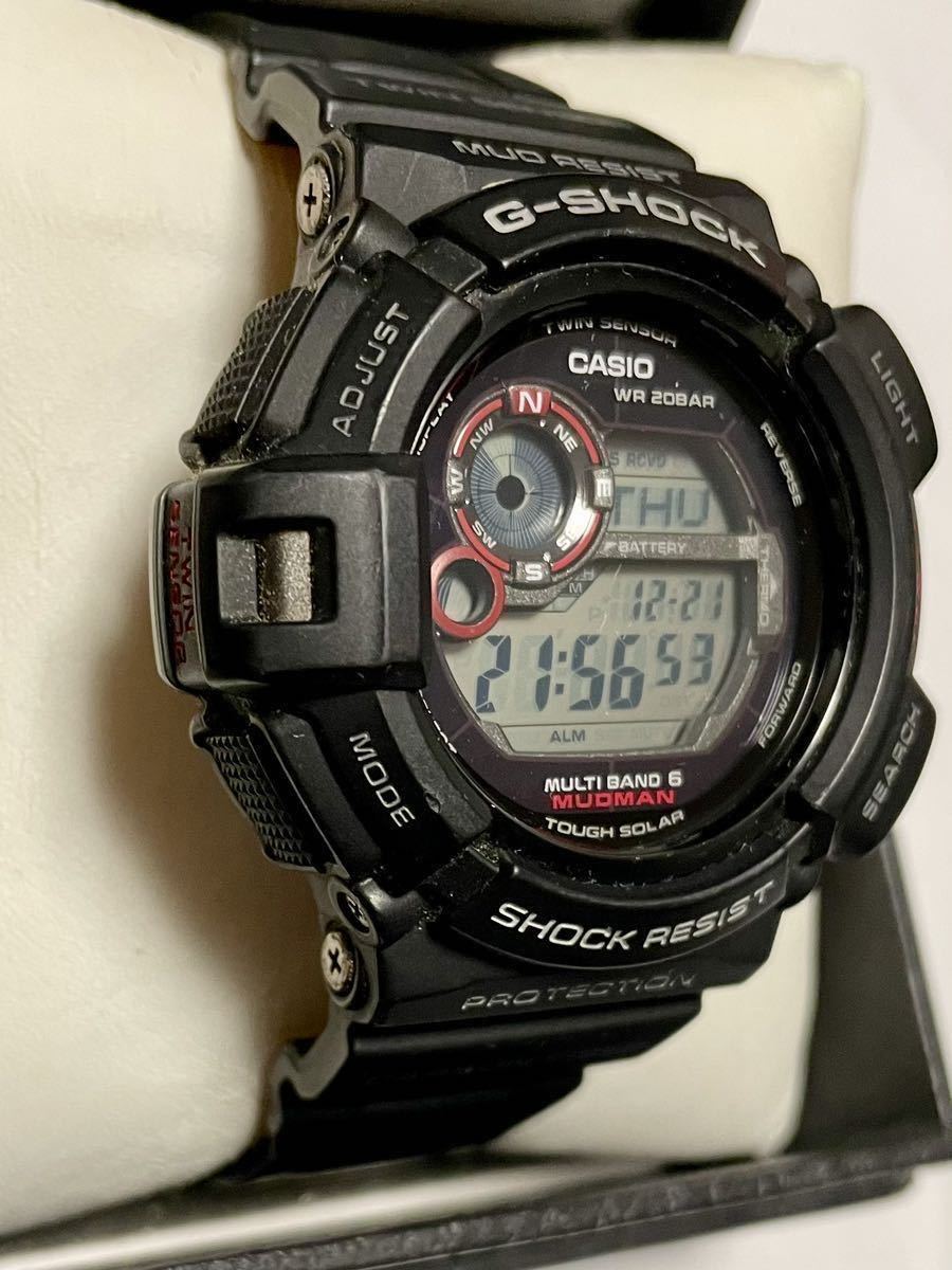 G-SHOCK CASIO カシオ Gショック GW-9300 3260 MUDMAN マッドマン　腕時計 ブラック　箱説明書付き_画像3