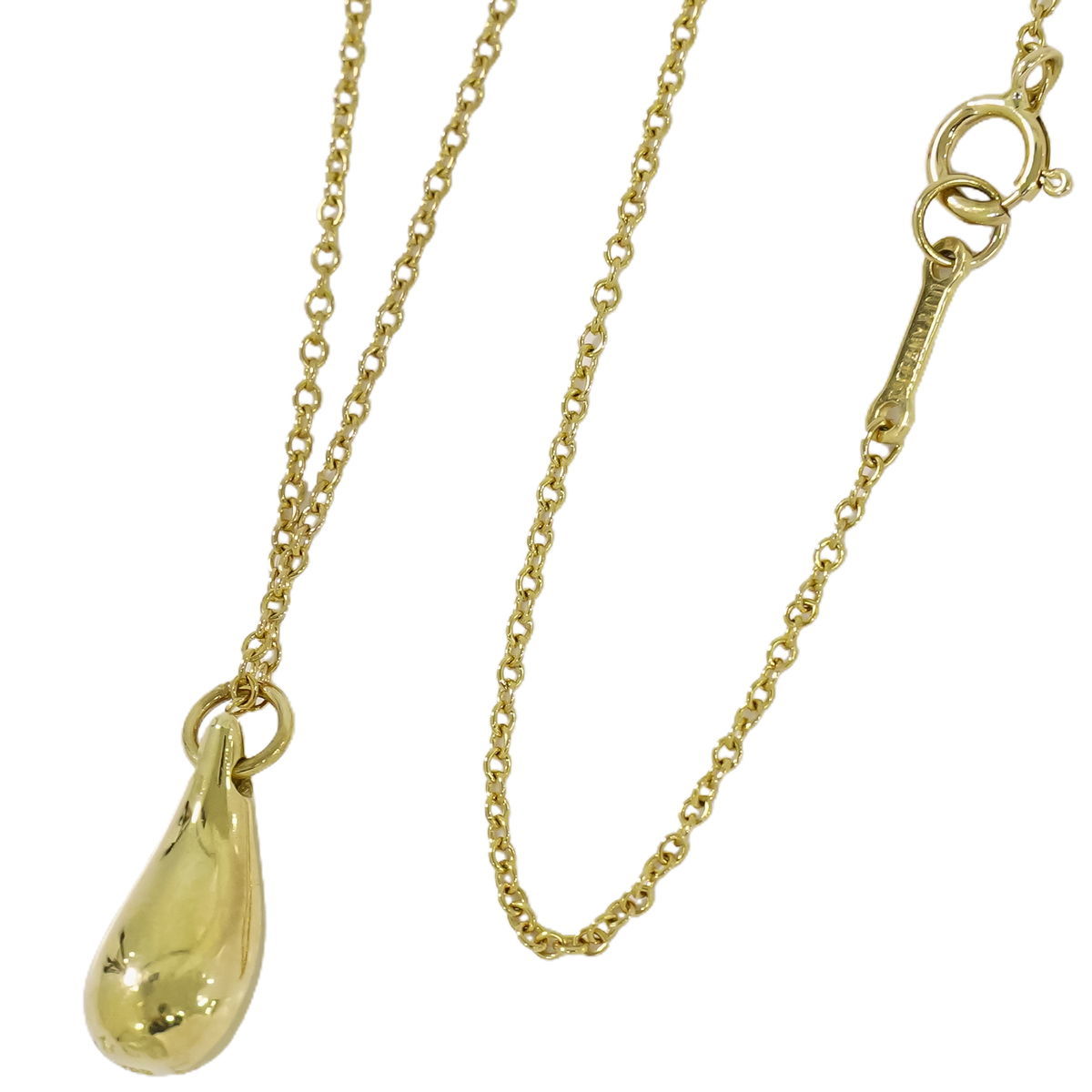 Real Tiffany &amp; Co. Dear Drop 750 YG Ожерелье подвеска желтого золота