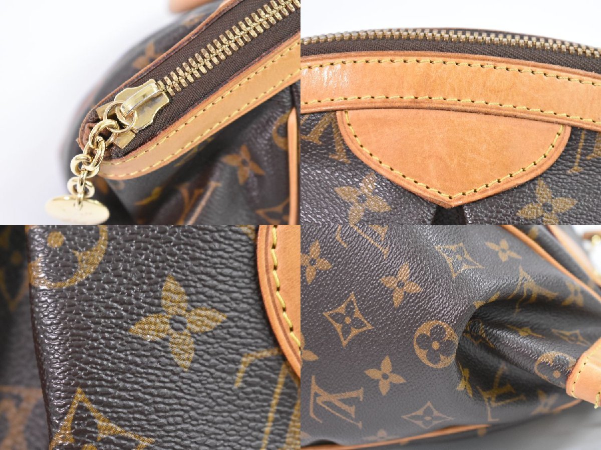 本物 ルイヴィトン LOUIS VUITTON LV ティボリ PM モノグラム ハンドバッグ ブラウン M40143_画像4