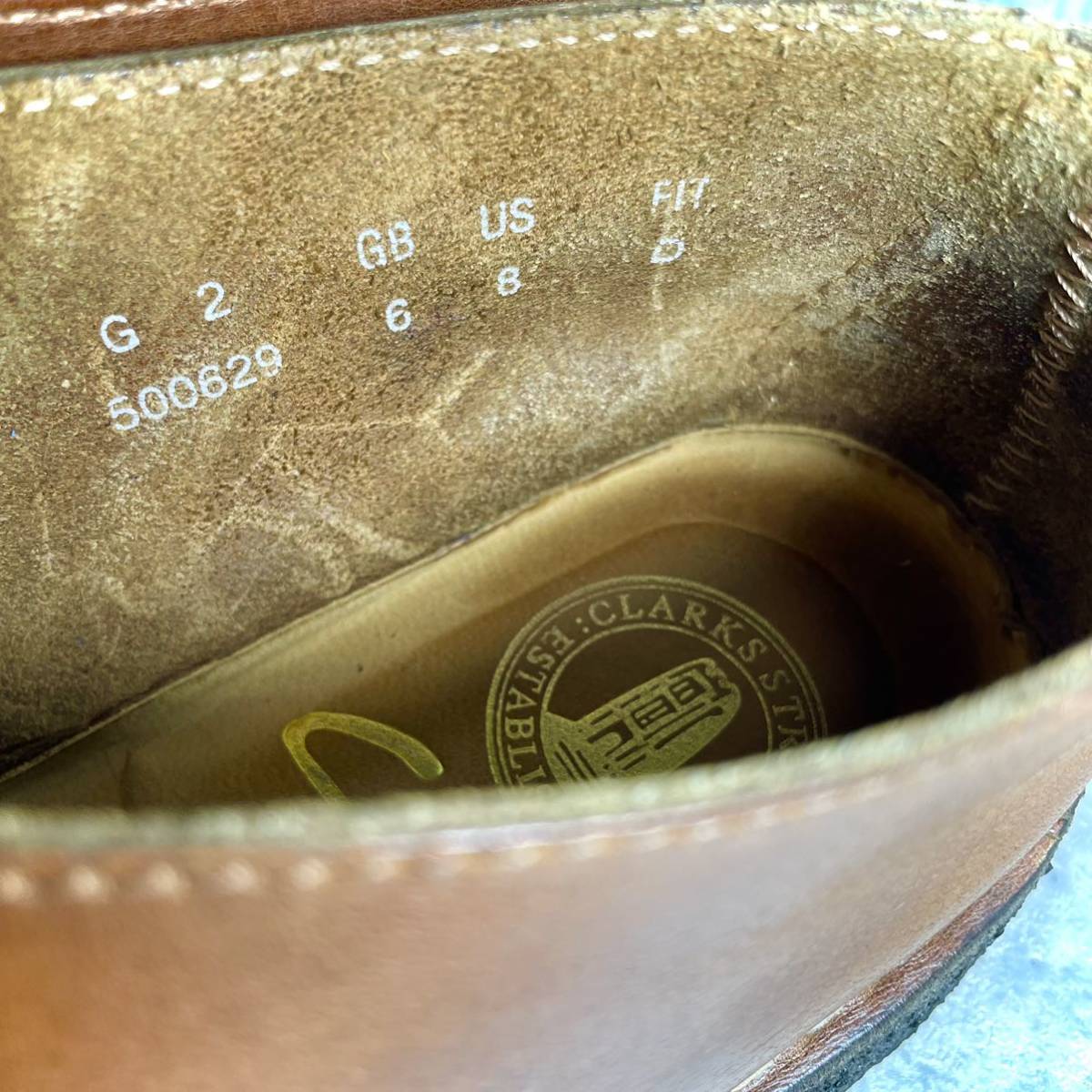 【レディースサイズ！】CLARKS クラークス デザートトレック desert trek US8 ブラウン 25.0cm相当 GB6 UK6 ブーツ 茶 レザーシューズ_画像9