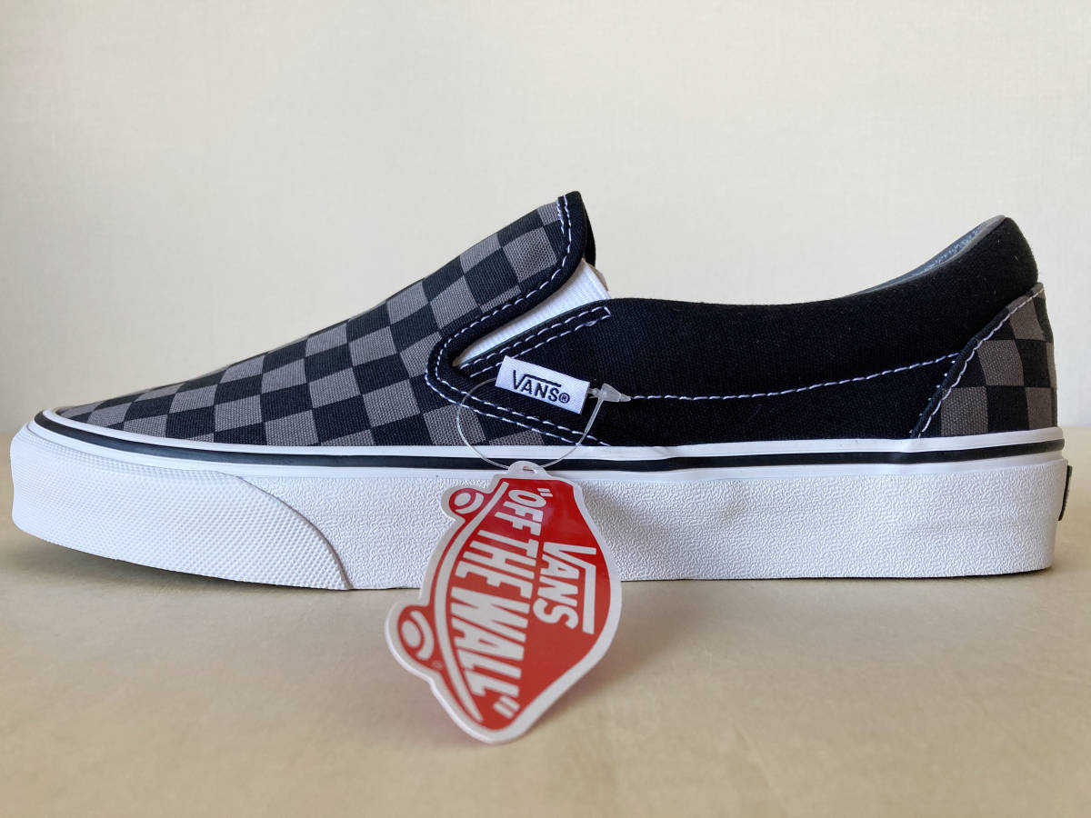  27.5cm スリッポン チェッカーボード VANS SLIP-ON BLACK/PEWTER/CHECKERBOARD US9.5/27.5cm VN000EYEBPJの画像3