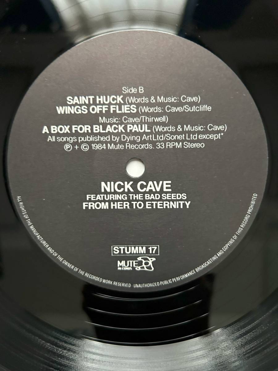 UKオリジナル希少ＬＰ「 NICK CAVE（ニック・ケイヴ）/ FROM HER TO ETERNITY（フロム・ハー・トゥ・エタニティ） 」_画像6